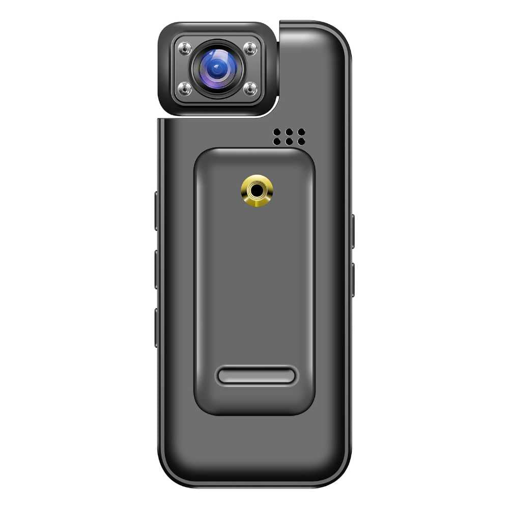 Body Camera with 180° Rotating Lens